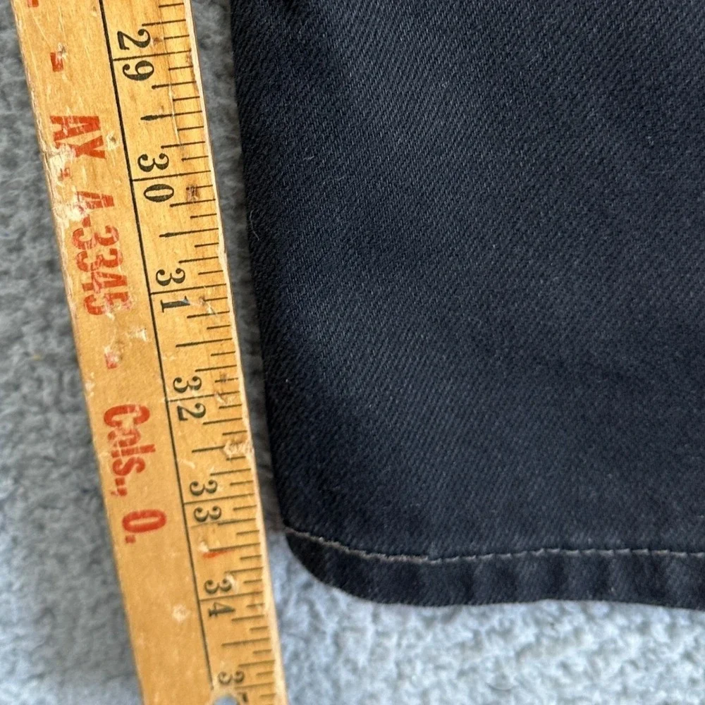 Levis 550 Jeans Mens 38X34 Black Relaxed Straight Fit Red Tab Dark Wash Denim